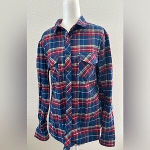Designes usa Women  Blue and Red Plaid Shirt size L